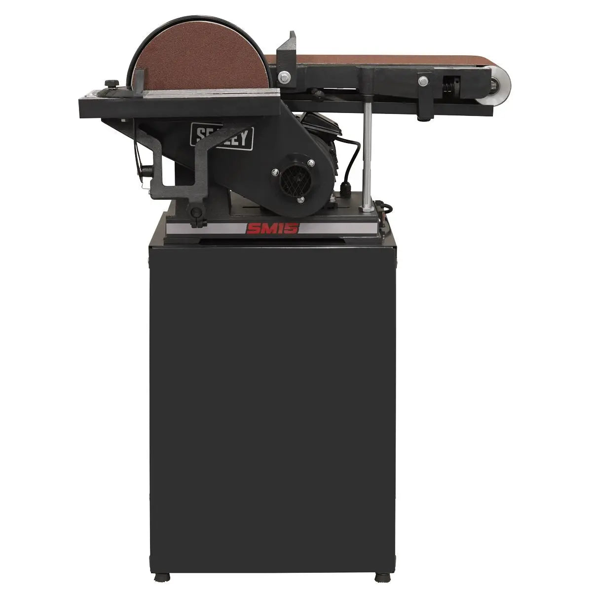Sealey Belt/Disc Sander Floor Standing 1220 x 150mm/Ø230mm White Rose Tools