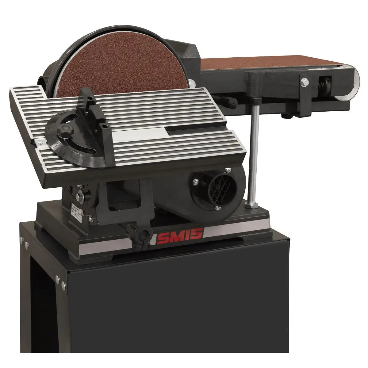 Sealey Belt/Disc Sander Floor Standing 1220 x 150mm/Ø230mm White Rose Tools