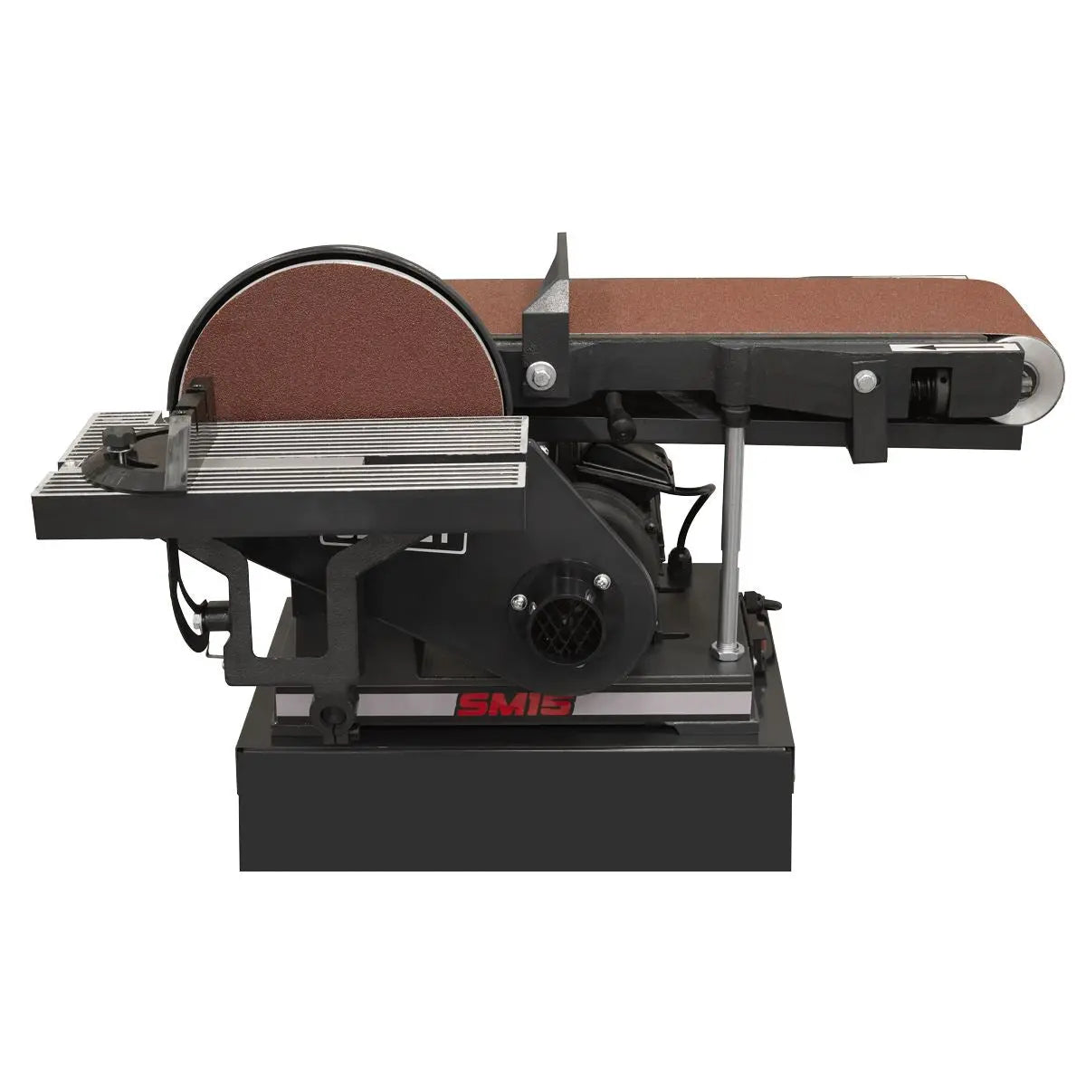 Sealey Belt/Disc Sander Floor Standing 1220 x 150mm/Ø230mm White Rose Tools