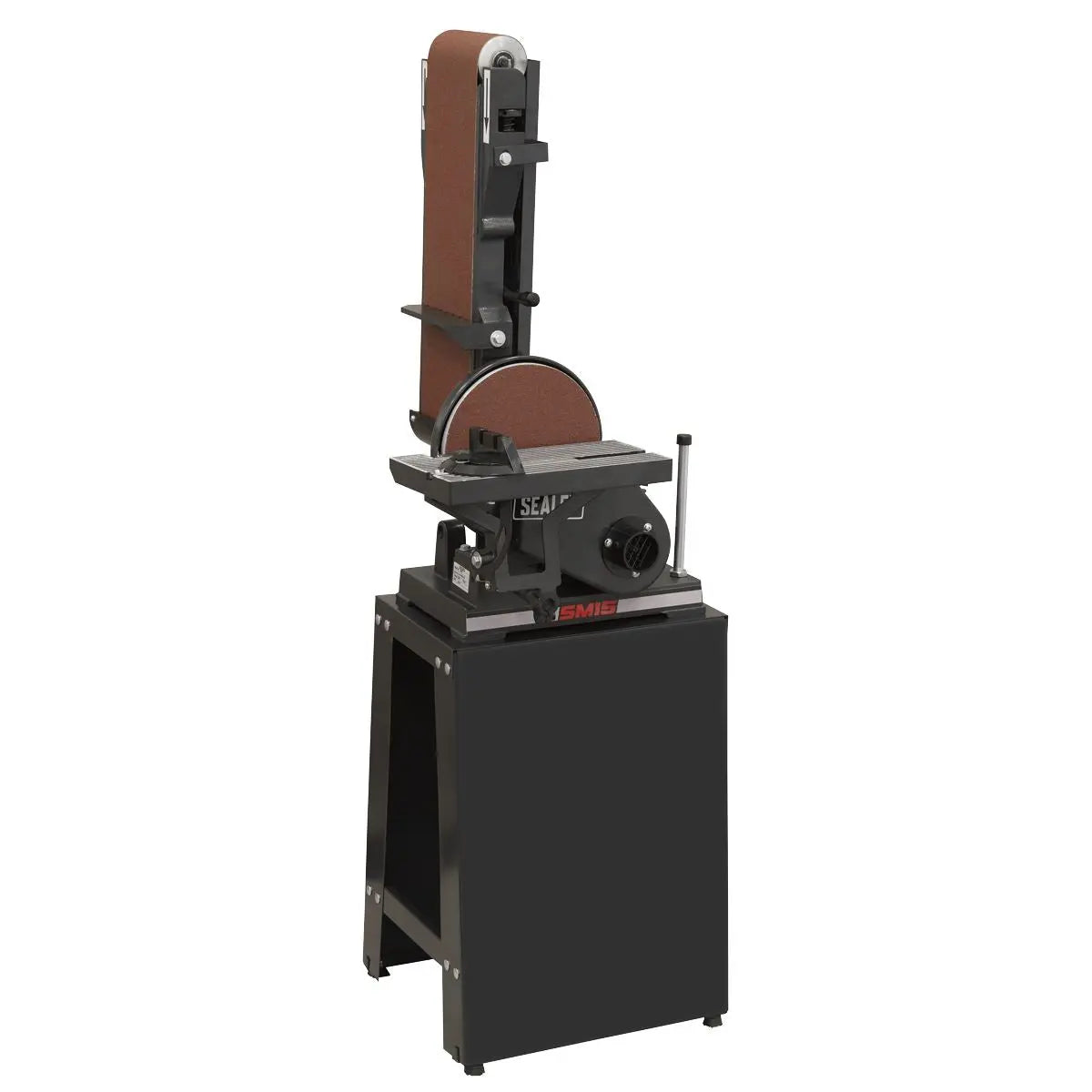 Sealey Belt/Disc Sander Floor Standing 1220 x 150mm/Ø230mm White Rose Tools