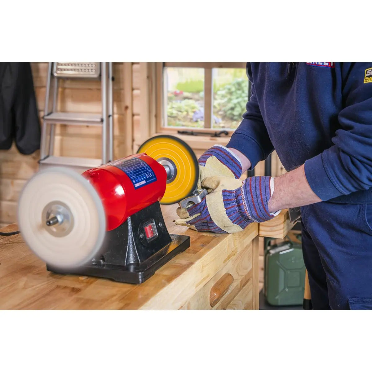 Sealey Bench Mounting Buffer/Polisher Ø150mm 370W/230V