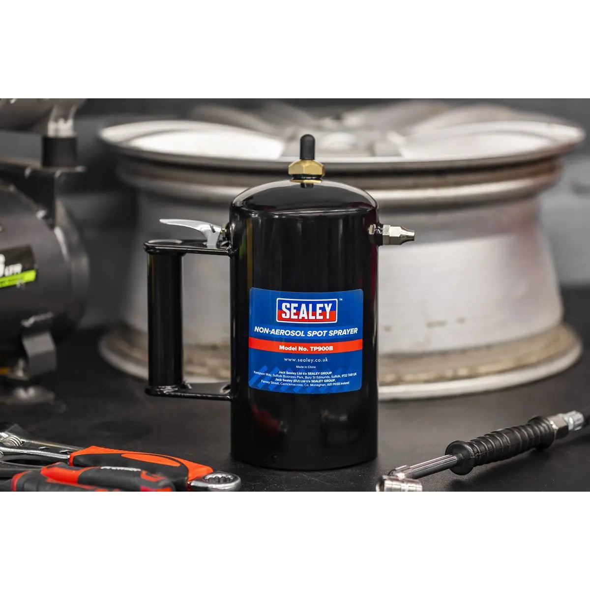 Sealey Black Non-Aerosol Spot Sprayer White Rose Tools