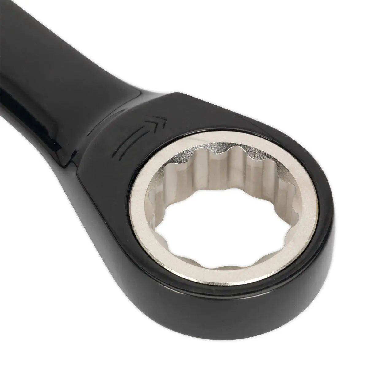 Sealey Black Series 7 Piece Combination Ratchet Spanner Set 8-19mm Slim Style