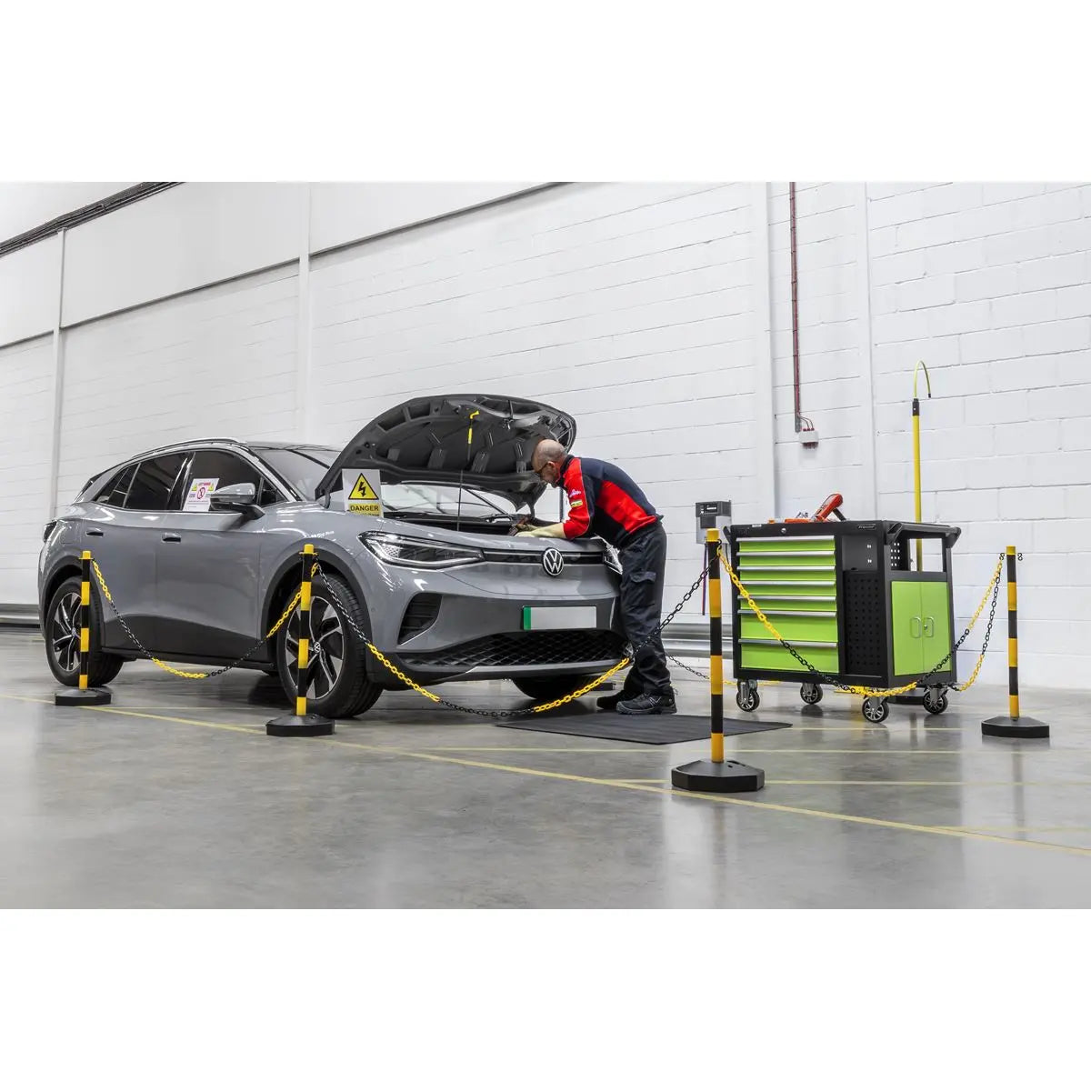 Sealey Black/Yellow Post & Chain Kit 25m