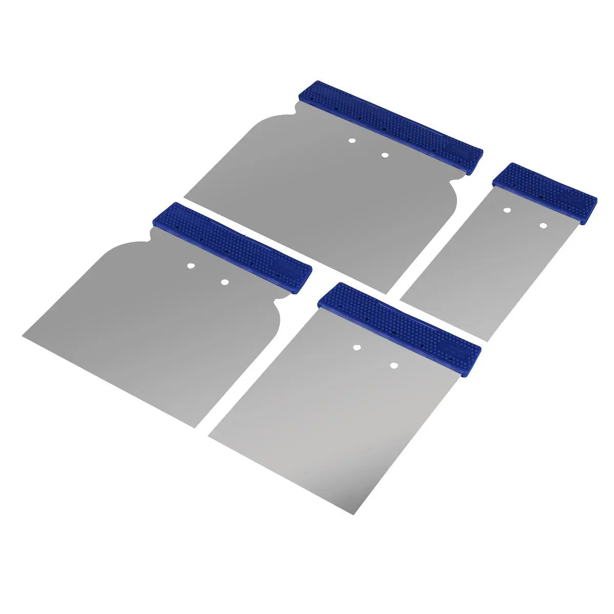 Sealey Body Filler Applicator Spreader Set 4 Piece Stainless Steel