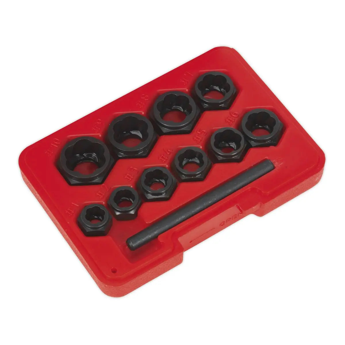 Sealey Bolt Extractor Set 11pc Spanner Type