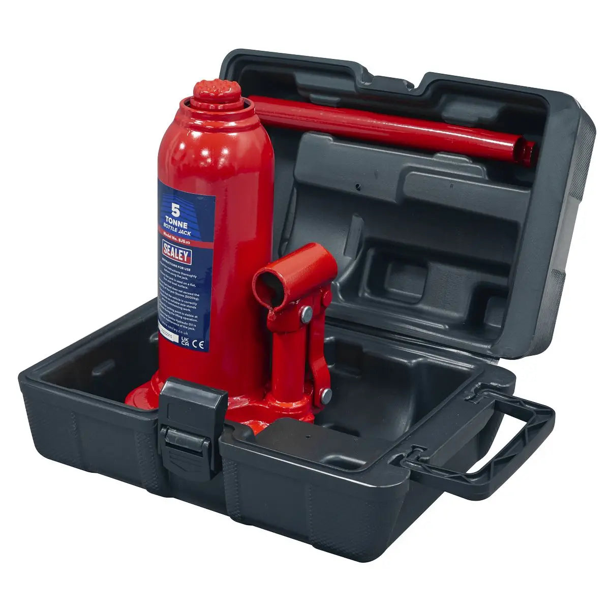 Sealey Bottle Jack 5 Tonne with Storage Case
