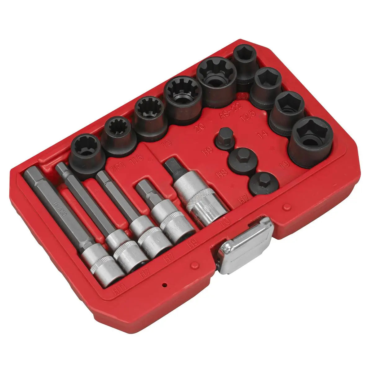 Sealey Brake Caliper Socket Set 17pc - White Rose Tools