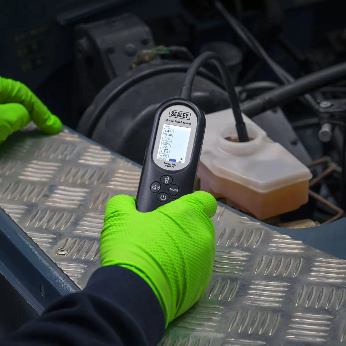 Sealey Brake Fluid Tester Long Neck  White Rose Tools