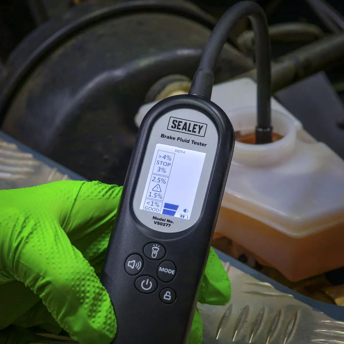 Sealey Brake Fluid Tester Long Neck  White Rose Tools