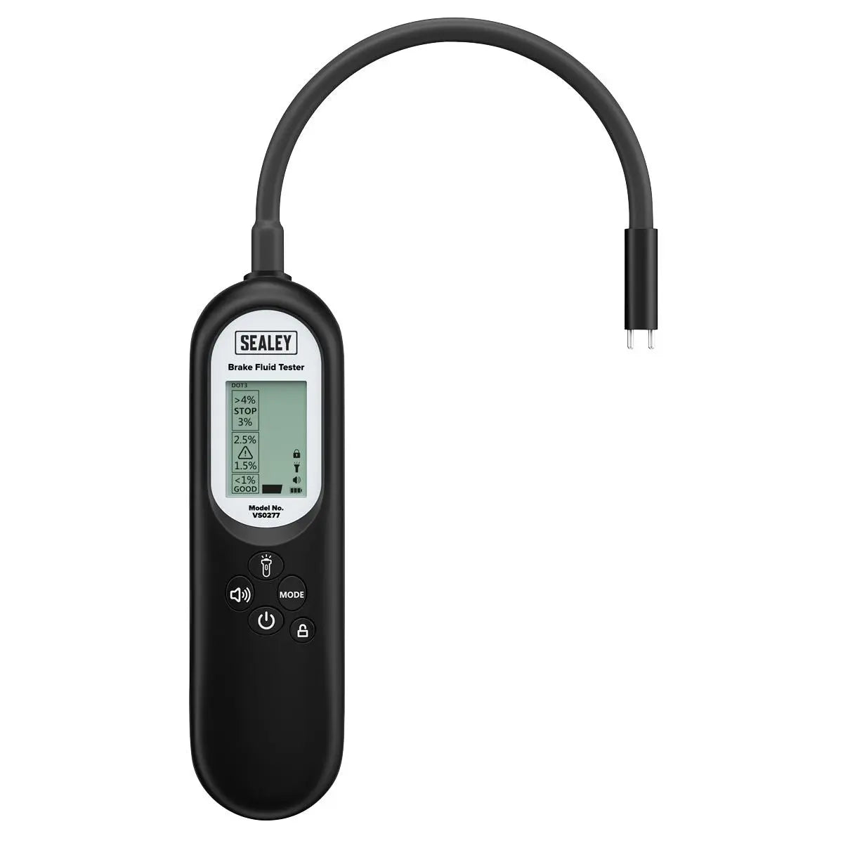 Sealey Brake Fluid Tester Long Neck  White Rose Tools