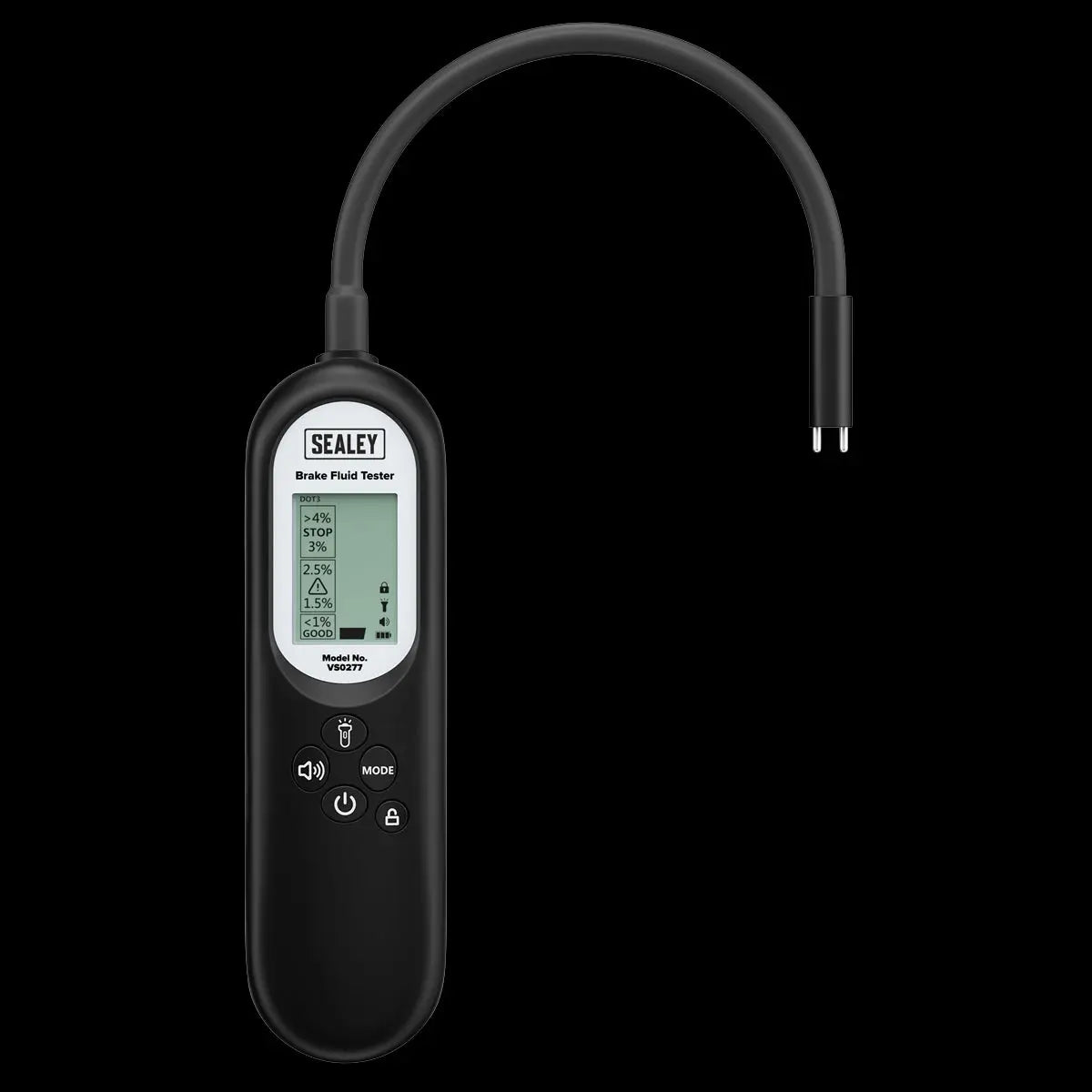 Sealey Brake Fluid Tester Long Neck  White Rose Tools