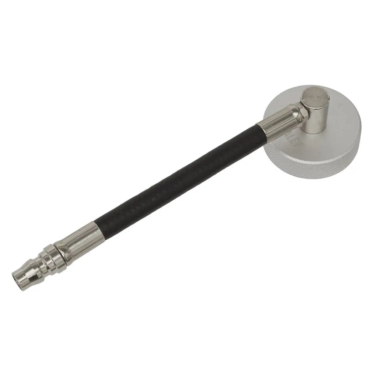 Sealey Brake Pressure Bleeder Cap Ø45mm - Connector With Hose 90° White Rose Tools