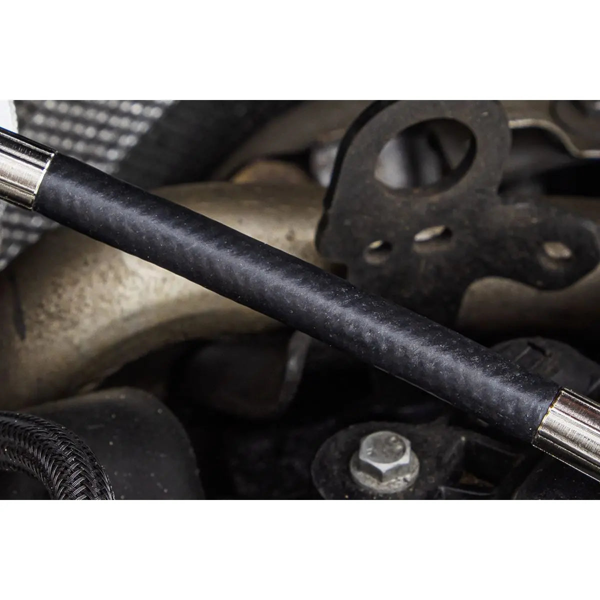 Sealey Brake Pressure Bleeder Cap Ø45mm - Connector With Hose 90° White Rose Tools