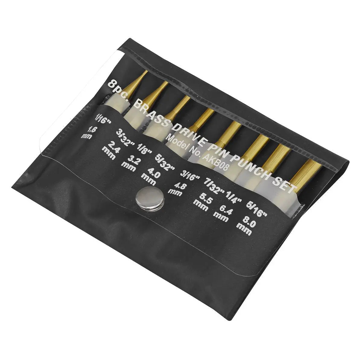 Sealey Brass Pin Punch Set 8pc White Rose Tools