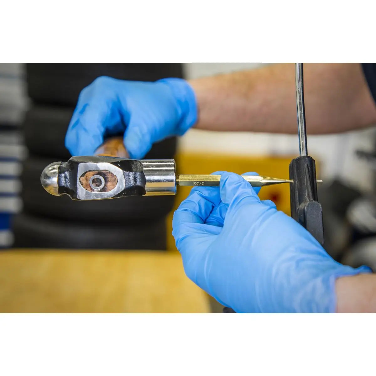 Sealey Brass Pin Punch Set 8pc White Rose Tools