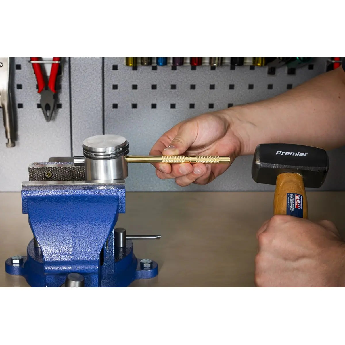 Sealey Brass Punch Set 5pc White Rose Tools