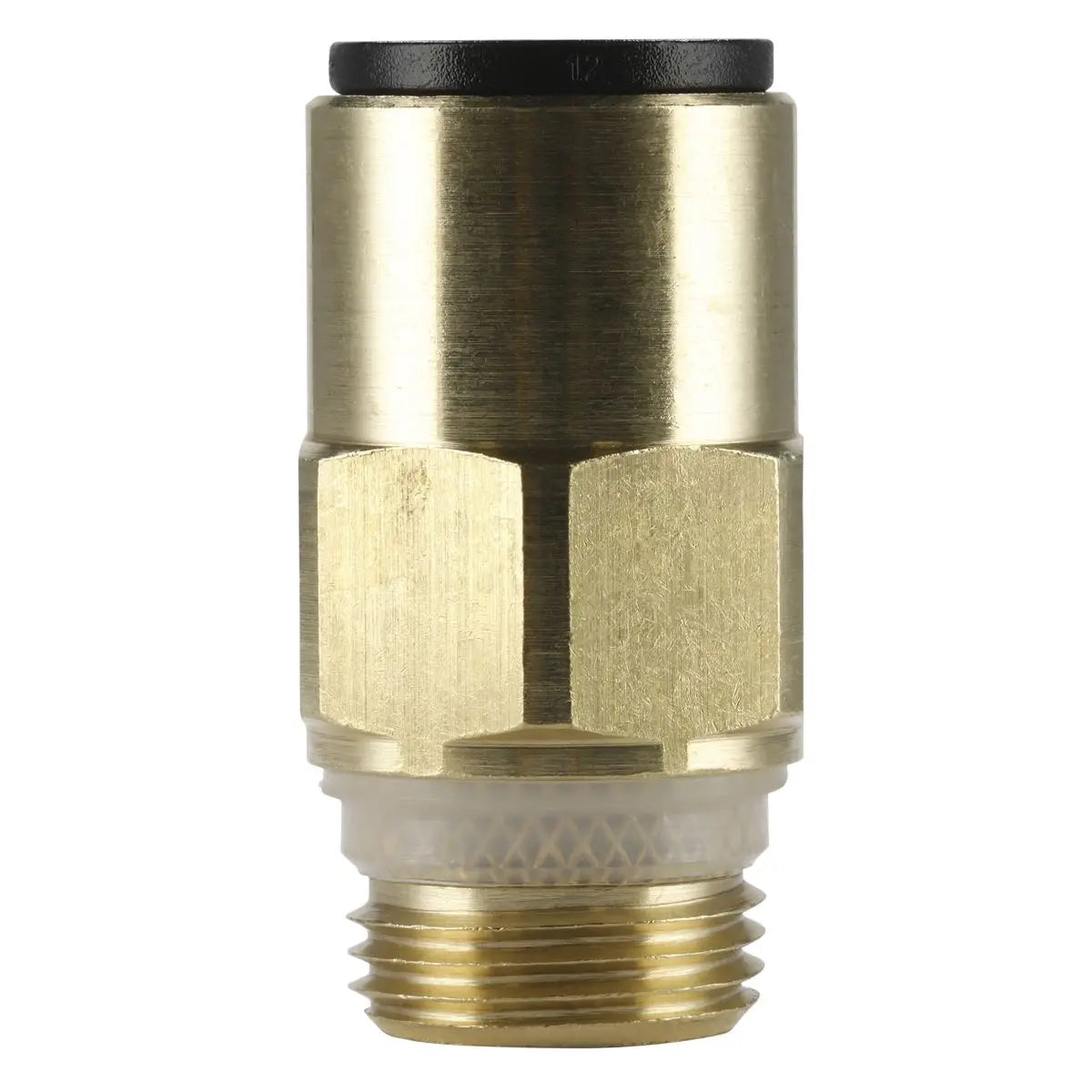 Sealey Brass SuperThread Straight Adaptor 12mm x 3/8"BSP Pack of 2 (John Guest Speedfit®)