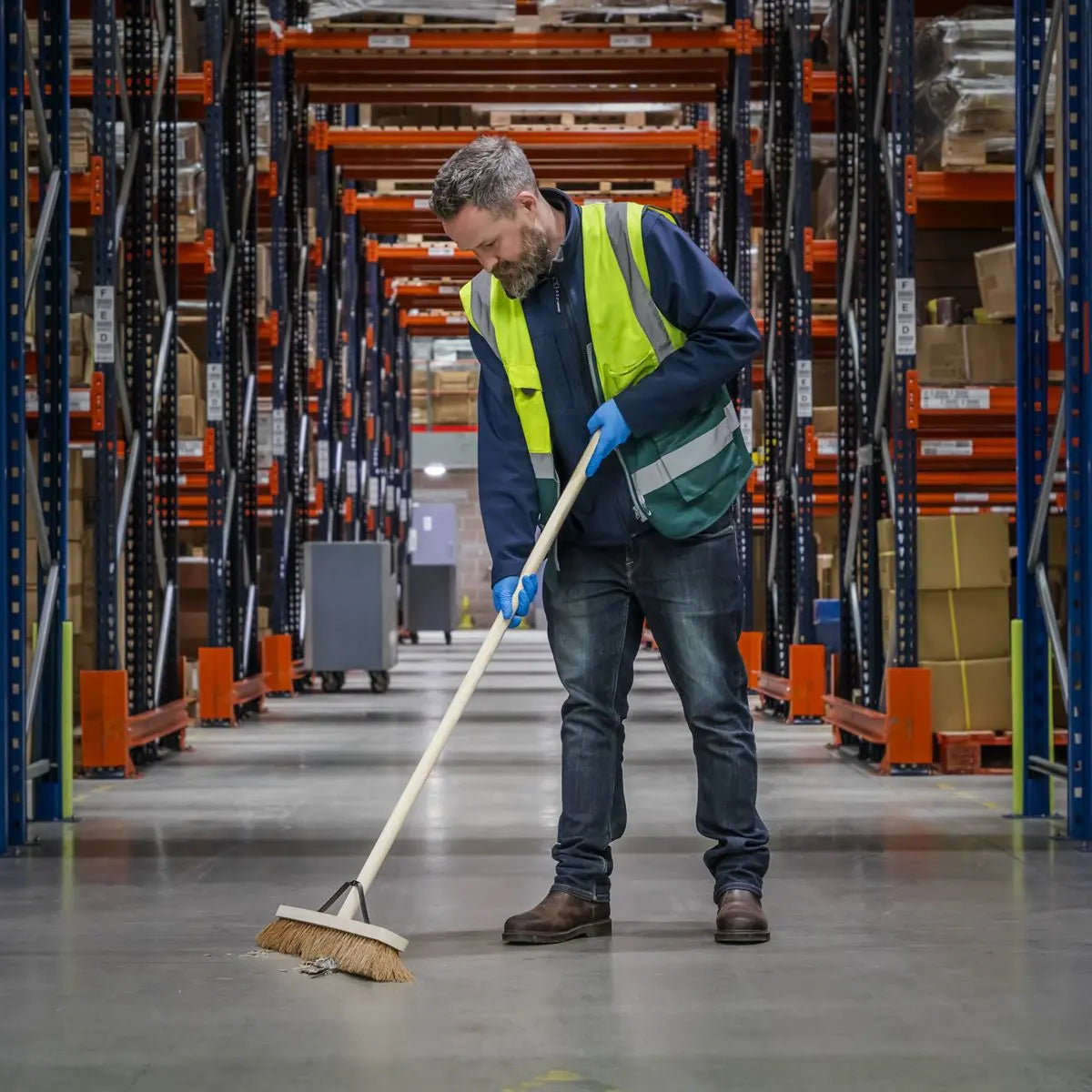 Sealey Broom 24"(600mm) Soft Bristle