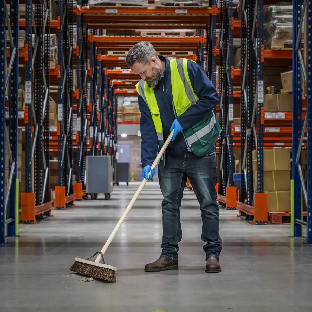 Sealey Broom 24"(600mm) Stiff/Hard Bristle