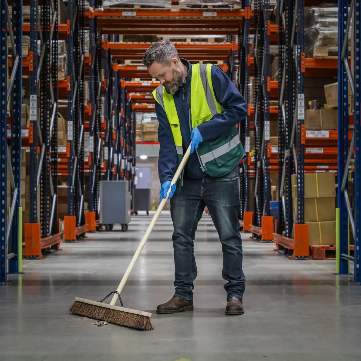 Sealey Broom 36"(900mm) Stiff/Hard Bristle