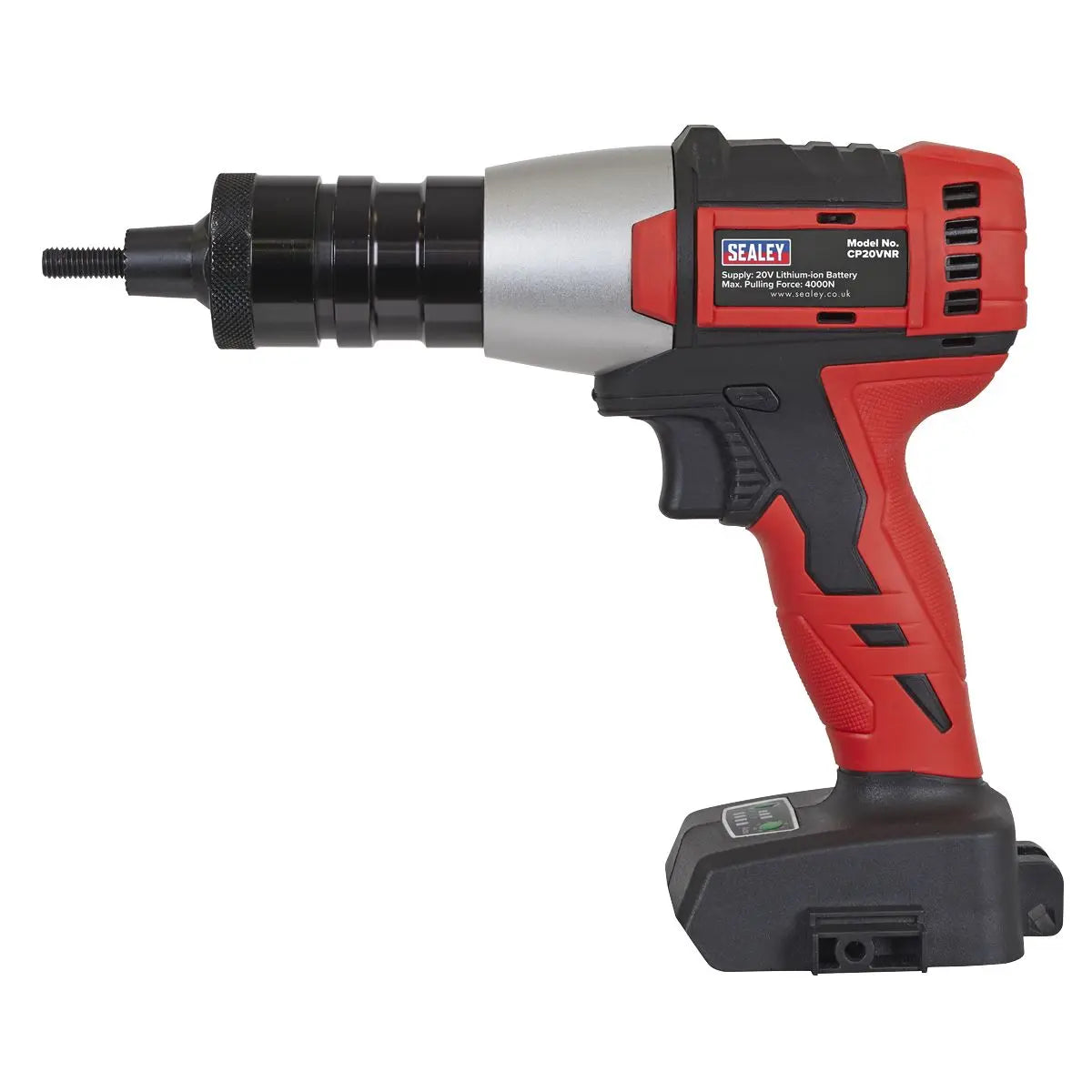 Sealey Brushless Cordless Nut Riveter 20V SV20 Series - Body Only White Rose Tools
