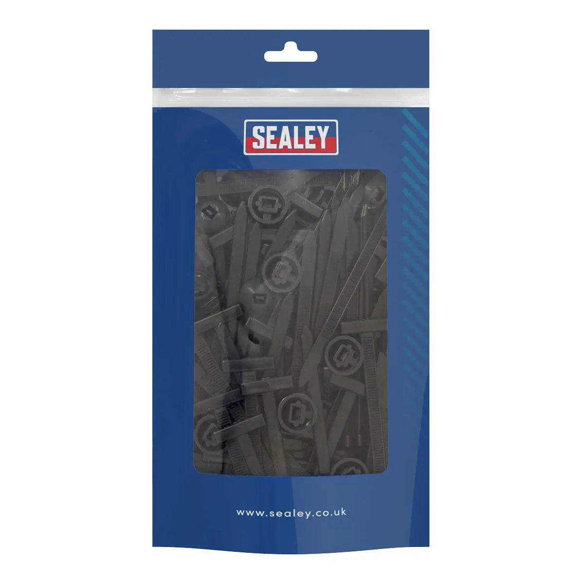 Sealey Buckle Cable Ties 90 x 5mm - Pack of 100 White Rose Tools