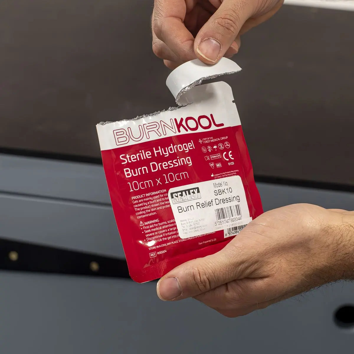 Sealey Burn Relief Dressing 100 x 100mm White Rose Tools