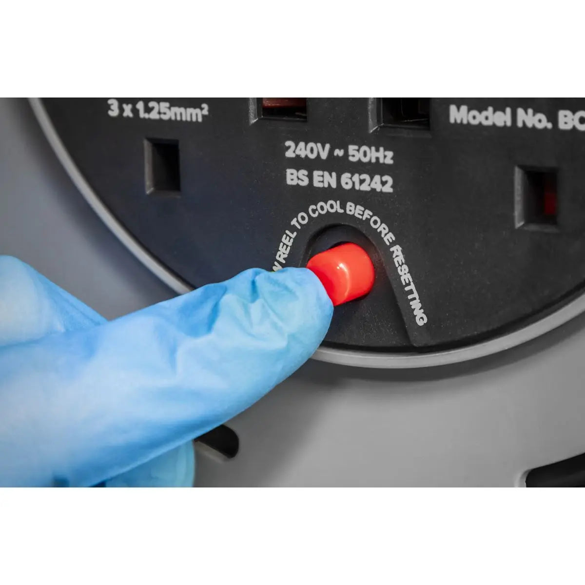 Sealey Cable Reel 50m 4 x 230V 1.25mm² Thermal Trip