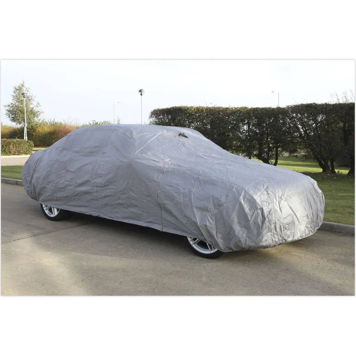 Sealey Car Cover Small 3800 x 1540 x 1190mm White Rose Tools