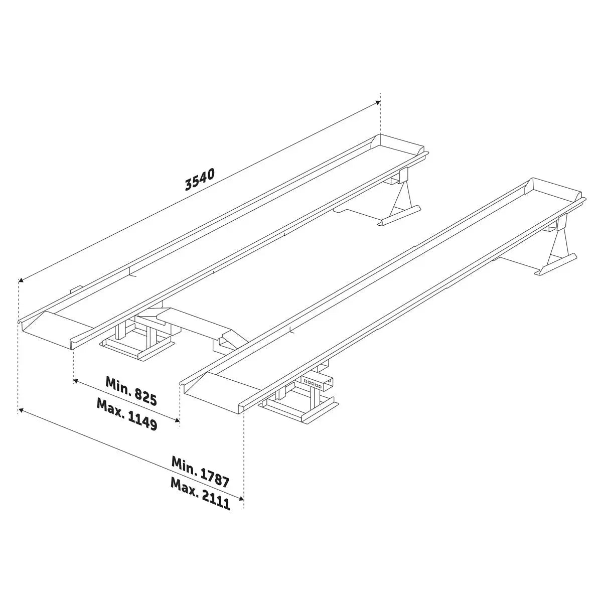Sealey Car Lift/Ramp 3 Tonne