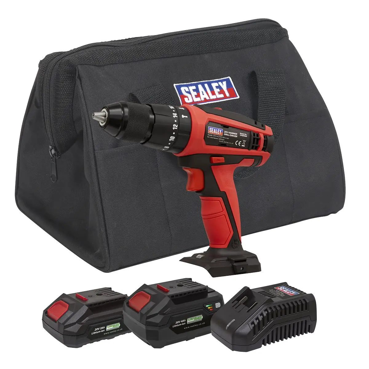 Sealey Combi Drill Kit Ø13mm 20V SV20 Series - 2 Batteries