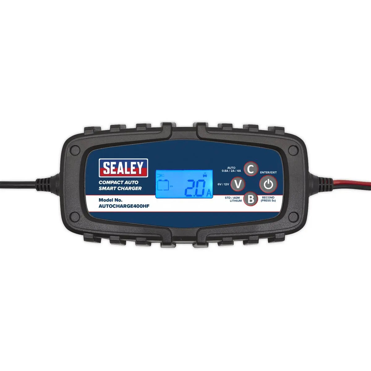 Sealey Compact Auto Smart Charger & Maintainer 4A 6/12V