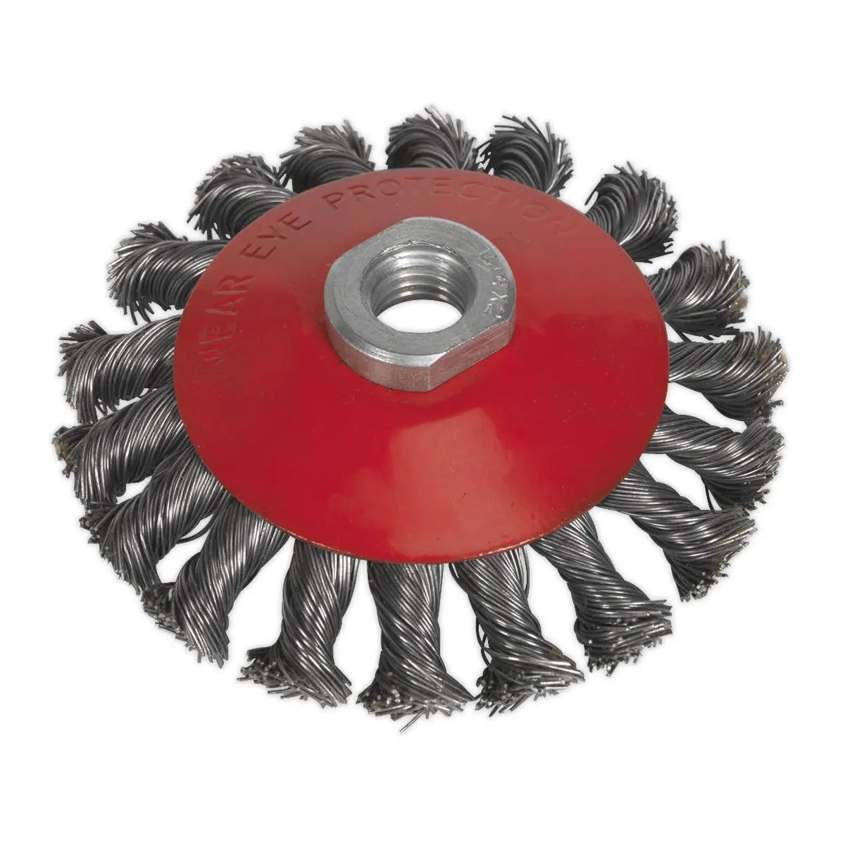 Sealey Conical Wire Brush Ø100mm M10 x 1.5mm
