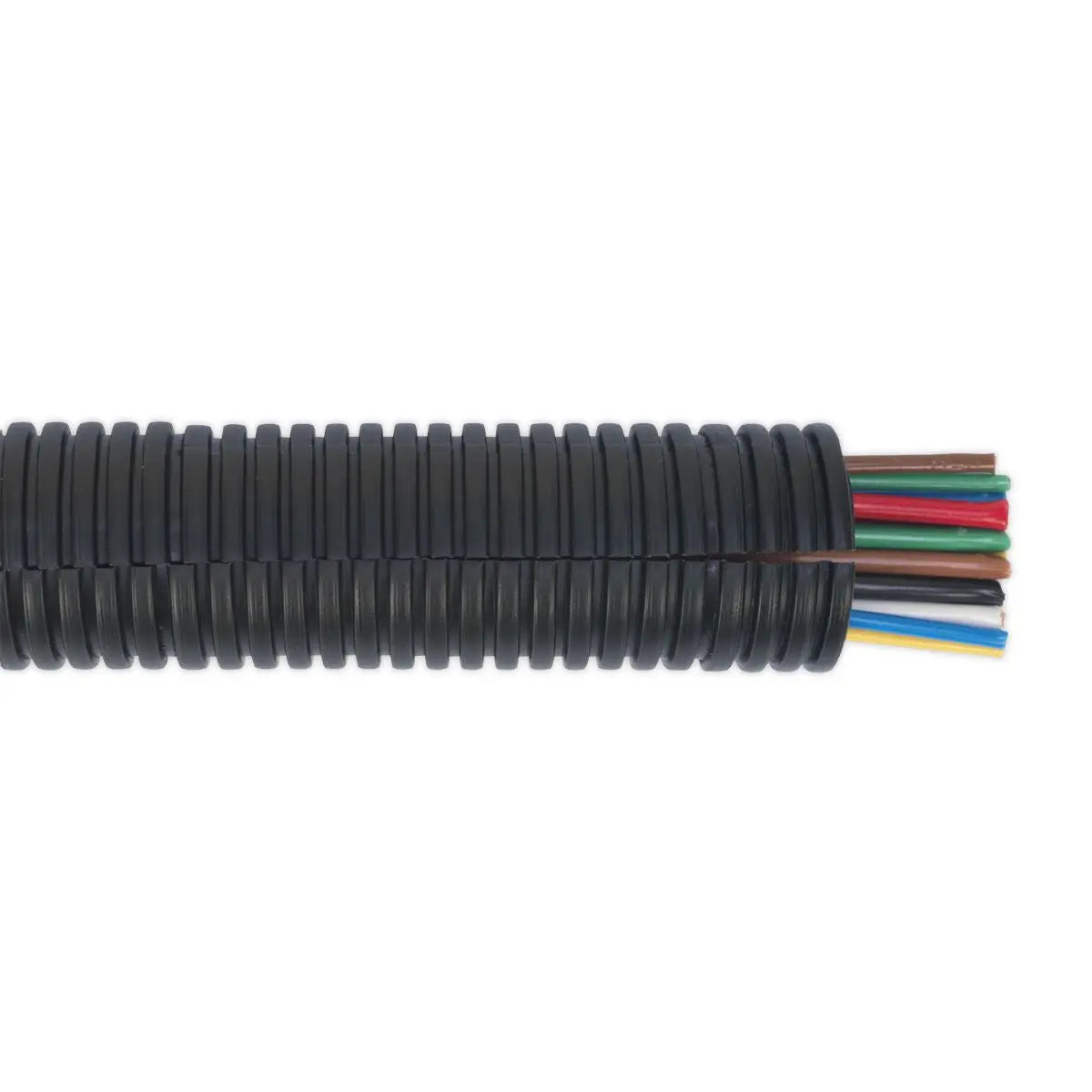 Sealey Convoluted Cable Sleeving Split Ø22-27mm 10m