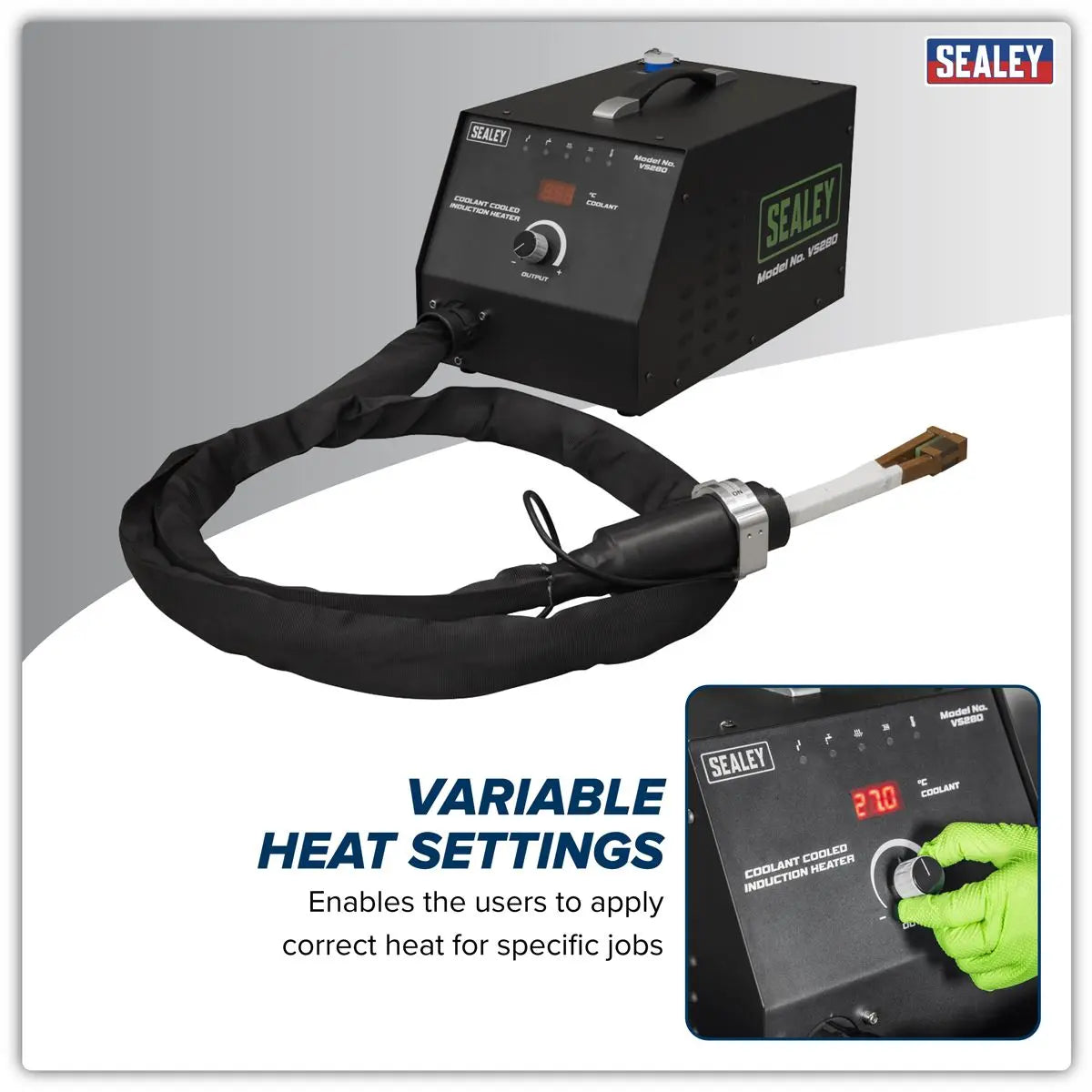 Sealey Coolant Cooled Induction Heater 3700W White Rose Tools