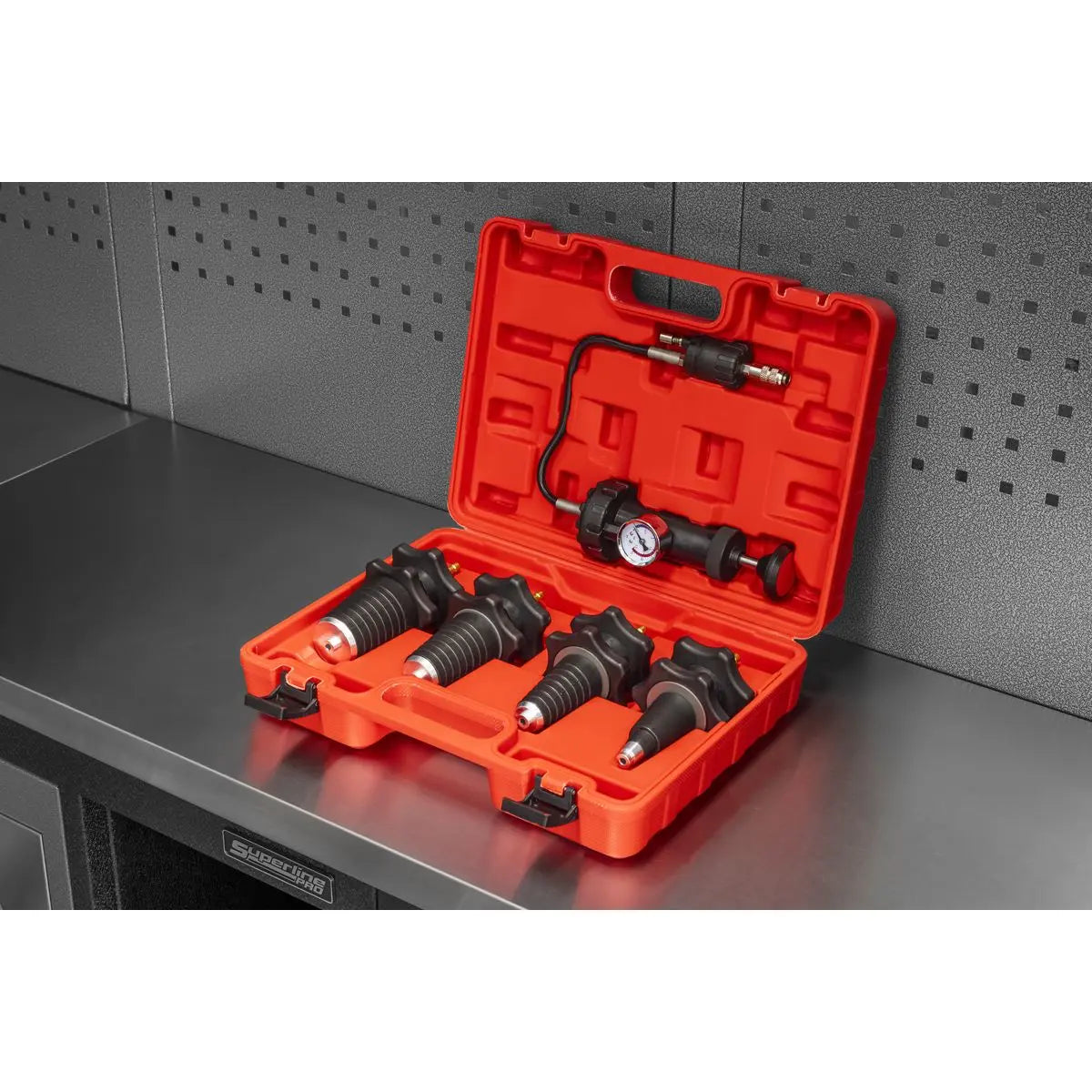 Sealey Cooling System Pressure Test Kit 5pc White Rose Tools