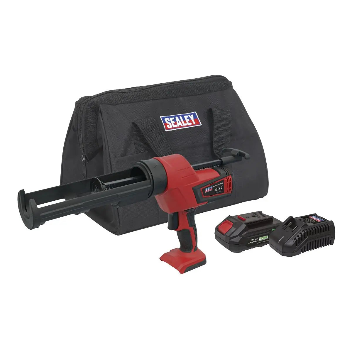 Sealey Cordless 20V 2Ah SV20 Series Caulking Gun Kit 310ml