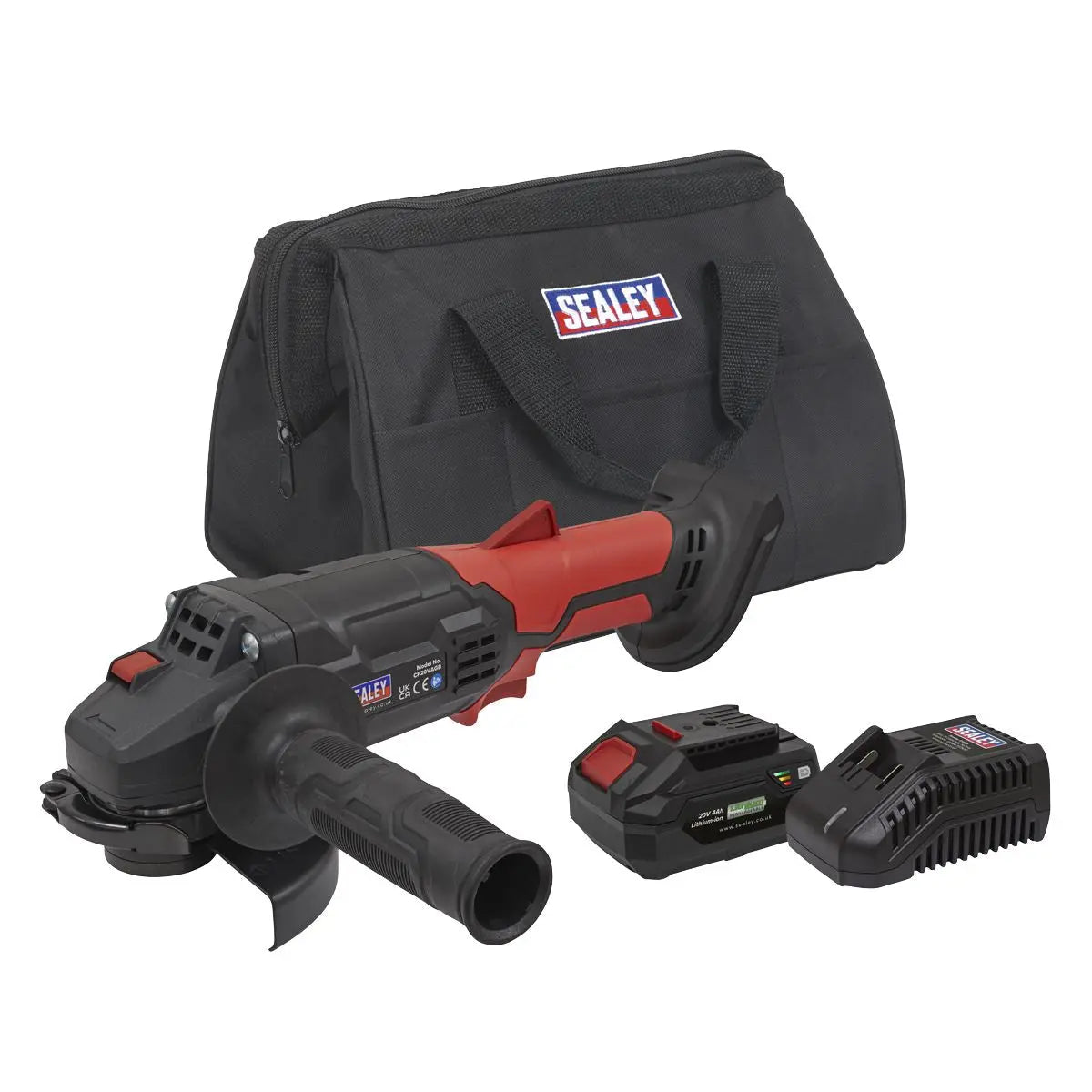 Sealey Cordless Angle Grinder Kit Ø115mm 20V 4Ah SV20 Series