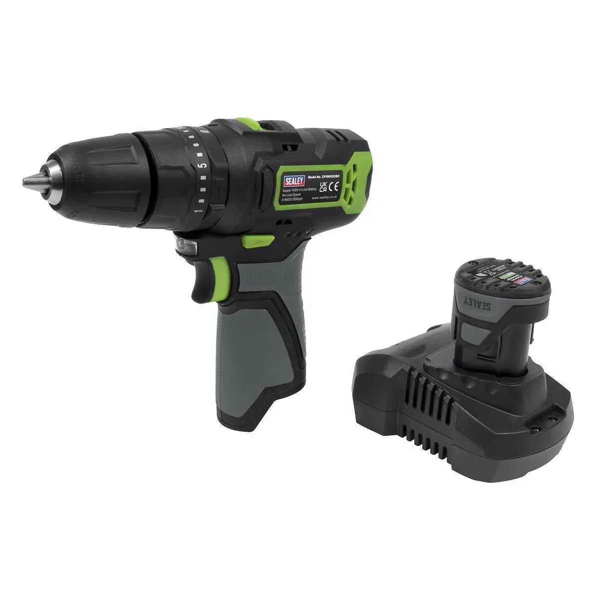 Sealey Cordless Combi Drill Ø10mm 10.8V SV10.8 Series
