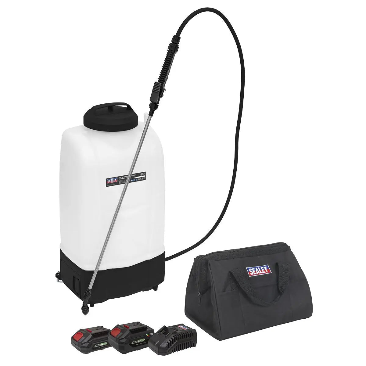 Sealey Cordless Garden Backpack Sprayer 20V SV20 Series 15L – 2 Batteries