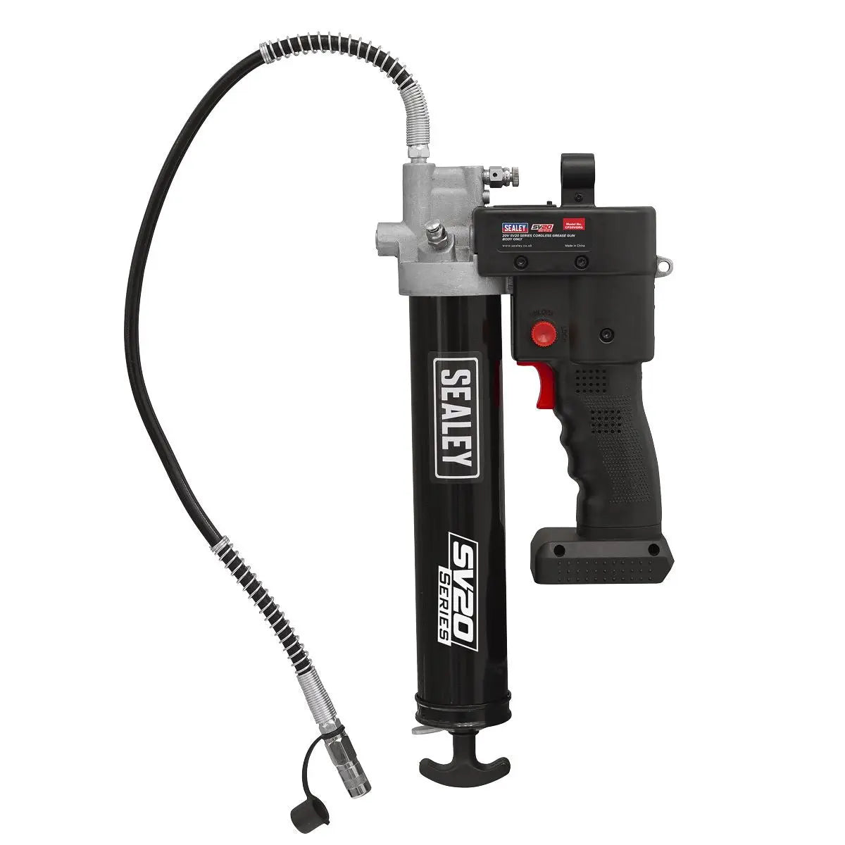 Sealey Cordless Grease Gun 20V SV20 Series - Body Only White Rose Tools