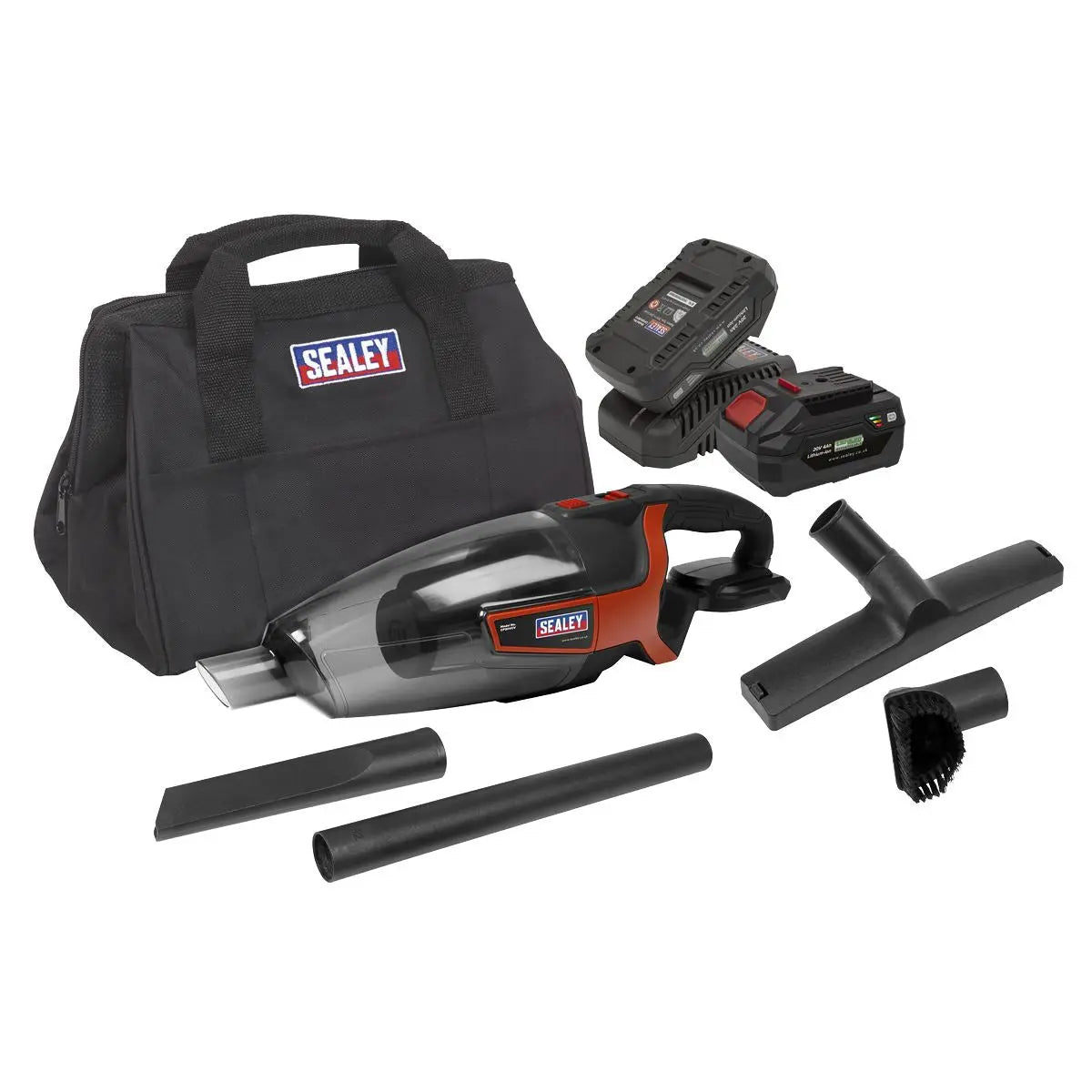 Sealey Cordless Handheld Vacuum Cleaner 650ml 20V SV20 Series Kit - 2 Batteries