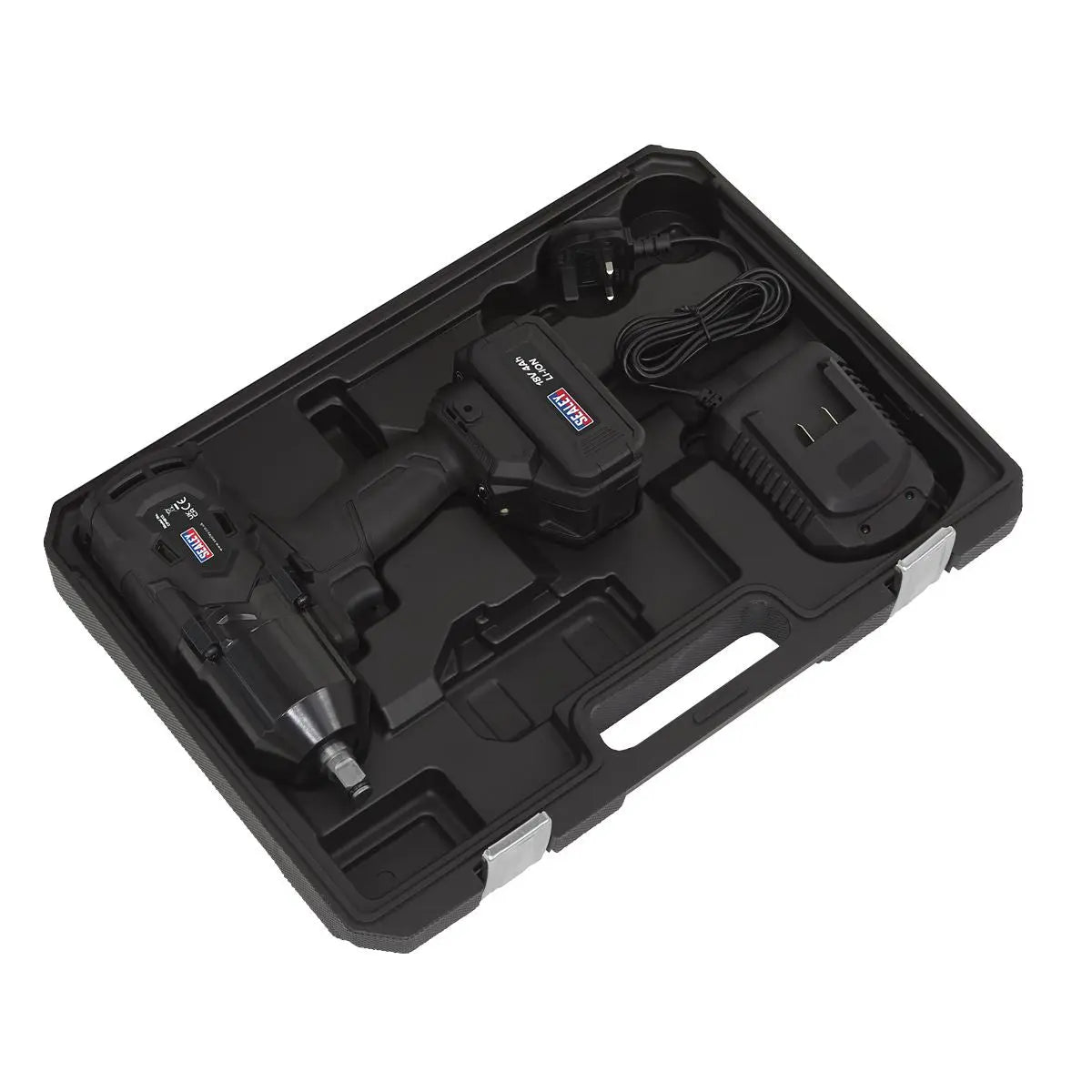 Sealey Cordless Impact Wrench 18V 4Ah Lithium-ion 1/2"Sq Drive