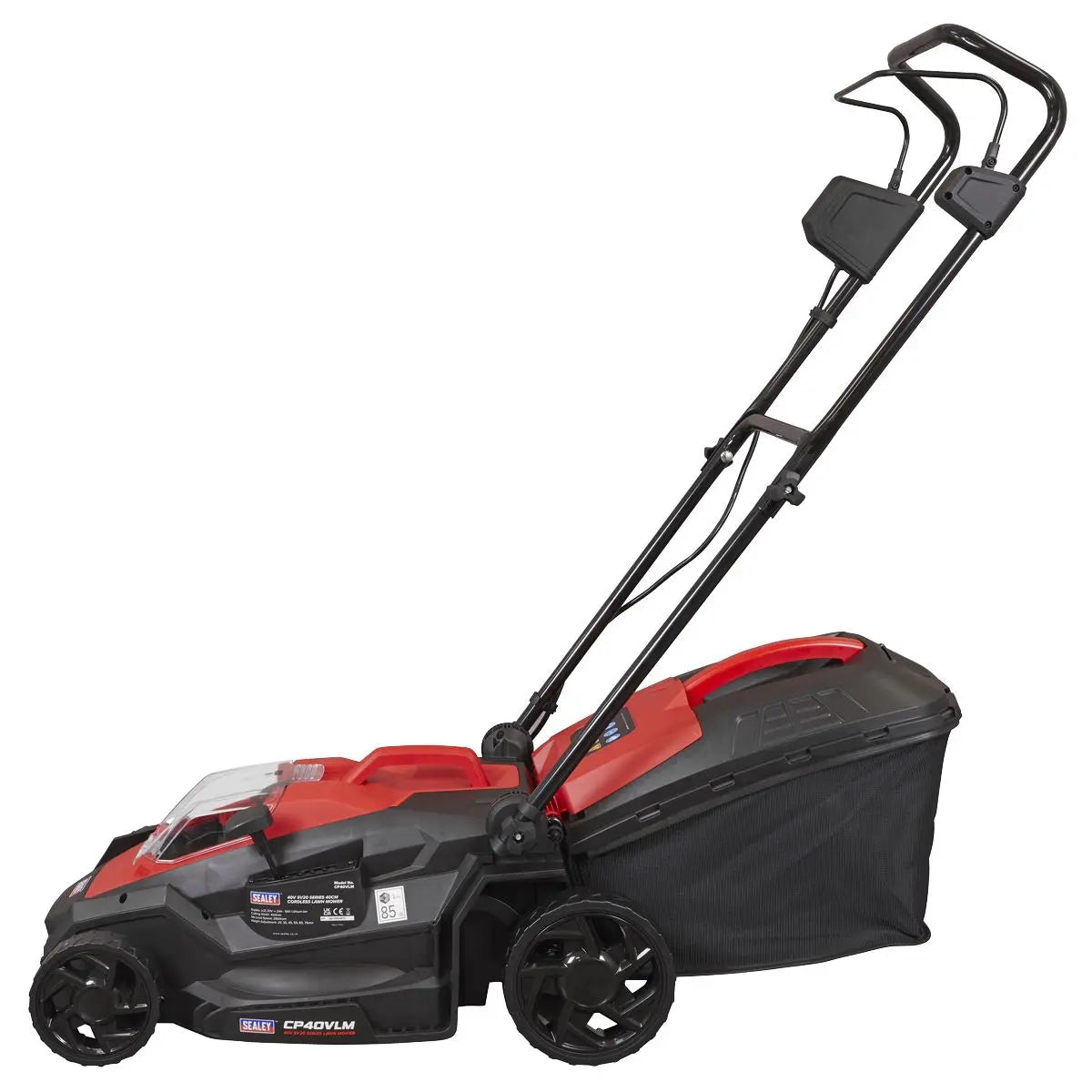 Sealey Cordless Lawn Mower 40V SV20 Series 40cm - Body Only  White Rose Tools