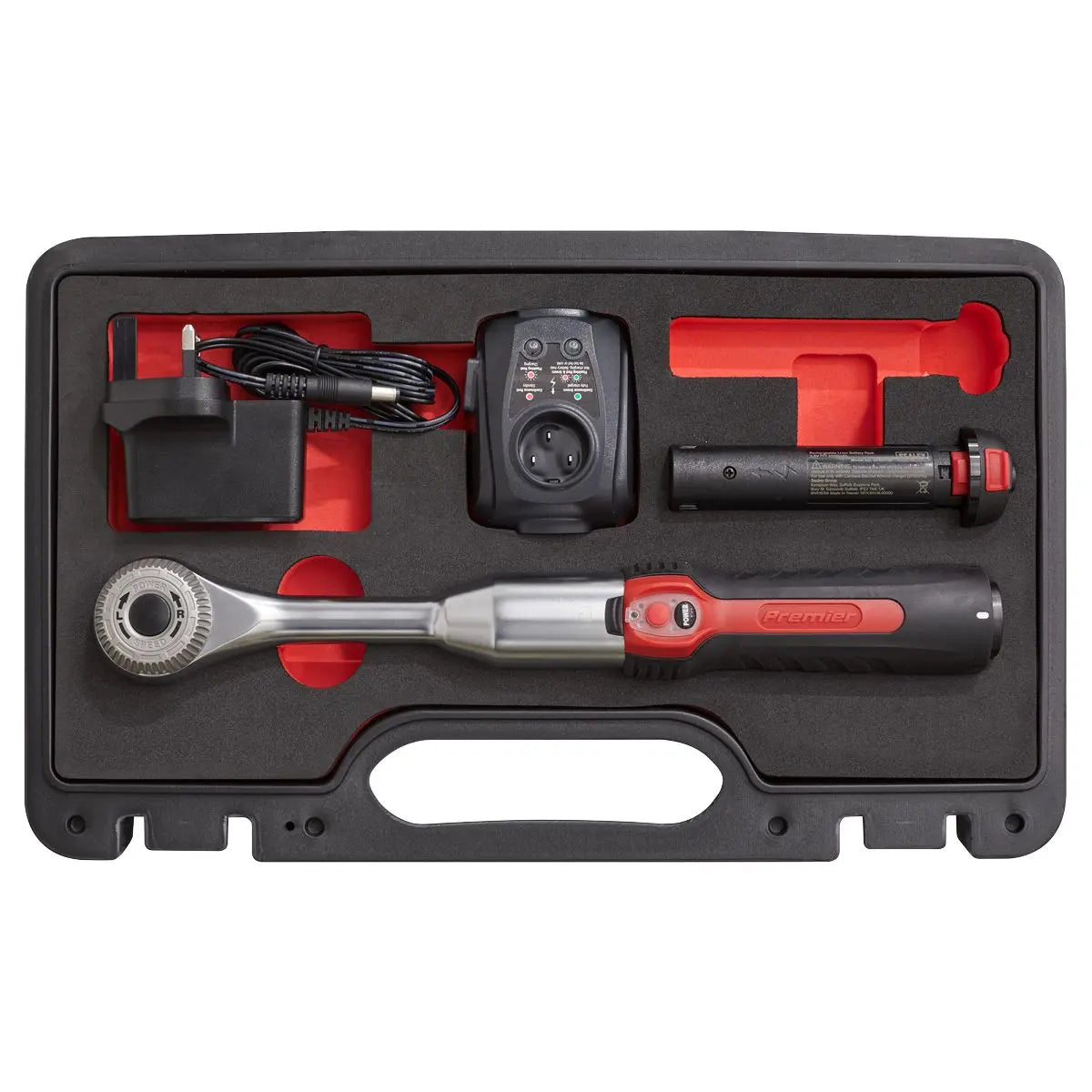 Sealey Cordless Power Speed Ratchet Wrench Kit 1/2" Drive 60 Tooth in Case