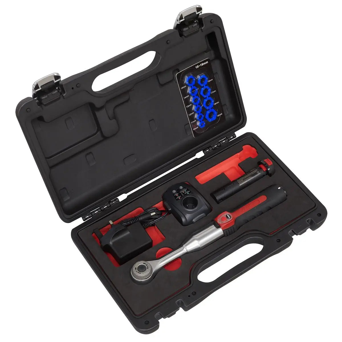 Sealey Cordless Power Speed Ratchet Wrench Kit 3/8" Drive 60 Tooth in Case