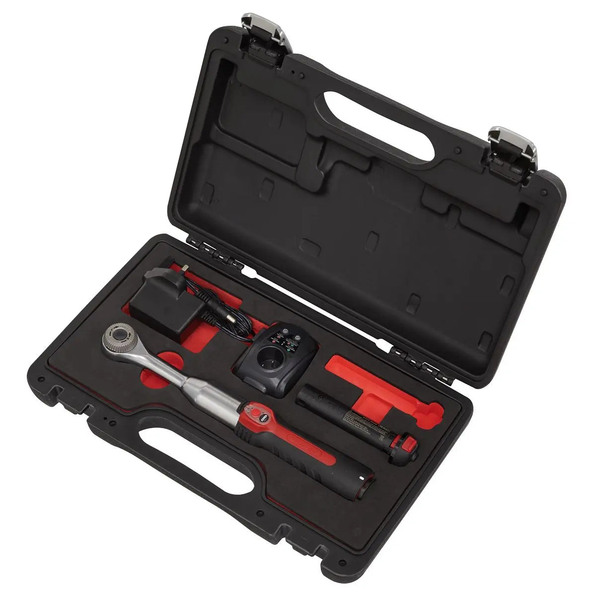 Sealey Cordless Power Speed Ratchet Wrench Kit 3/8" Drive 60 Tooth in Case