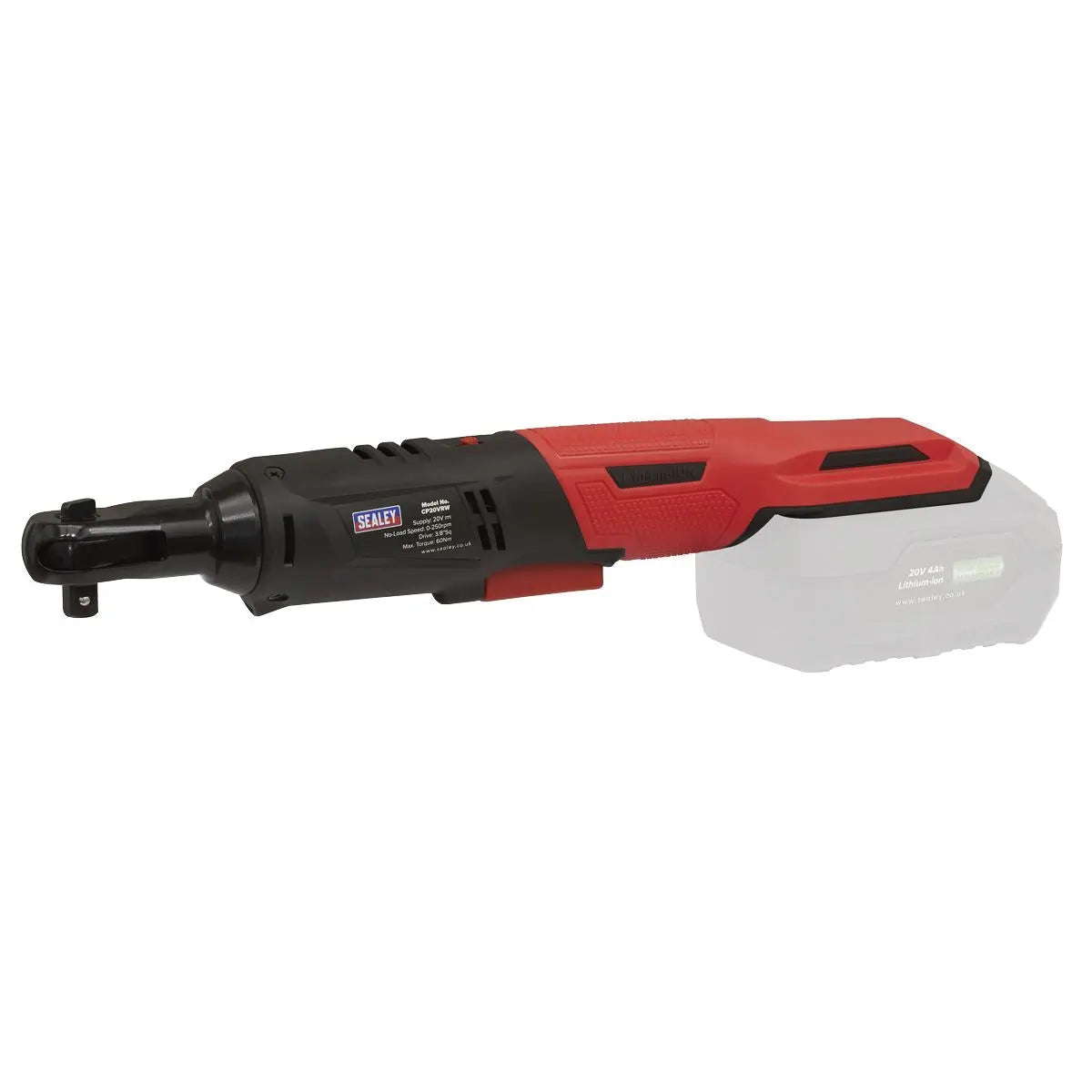 Sealey Cordless Ratchet Wrench Kit 3/8"Sq Drive 60Nm 20V 4Ah SV20 Series