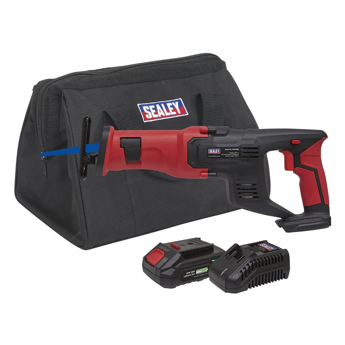 Sealey Cordless Reciprocating Saw Kit 20V 2Ah SV20 Series